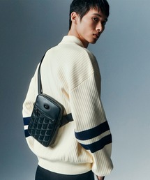 LACOSTE 幾何学模様 ショルダーバッグ NOMOGRAMME モノグラムショルダーバッグ | LACOSTE