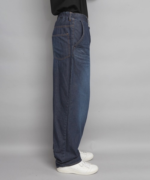 ワイドパンツ ジーンズ WASHED WIDE DENIM メンズの画像