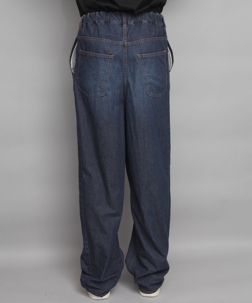 ワイドパンツ ジーンズ WASHED WIDE DENIM メンズの画像