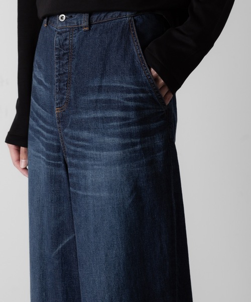 ワイドパンツ ジーンズ WASHED WIDE DENIM メンズの画像