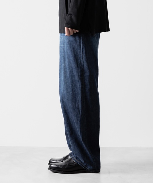ワイドパンツ ジーンズ WASHED WIDE DENIM メンズの画像