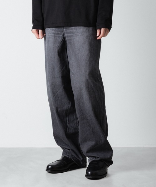 ATO（アトウ） ワイドパンツ ジーンズ WASHED WIDE DENIM メンズ 