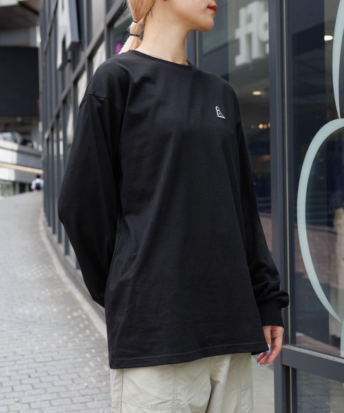 ALAND tシャツ 「UNISEX」ALAND／ワッペンロゴ長袖Tシャツ レディース