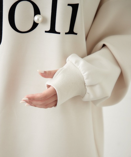 Chico（チコ） スウェット ダンボールフロッキープリントスウェット