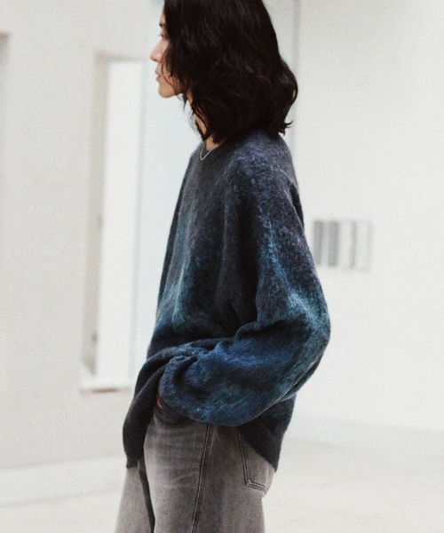 MOHAIR BLEND JACQUARD SHAGGY CARDIGAN M TOWNCRAFT/タウンクラフト】MOHAIR SHAGGY JACQUARD CARDIGAN モヘア シャギー ジャガード カーディガン【予約】｜SELECT  BY ABAHOUSE (MEN'S) / セレクト バイ アバハウス