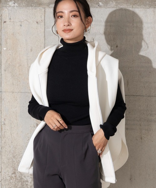 EUCLAID（エウクレイド） ベスト ジレ ジップアップノースリーブ