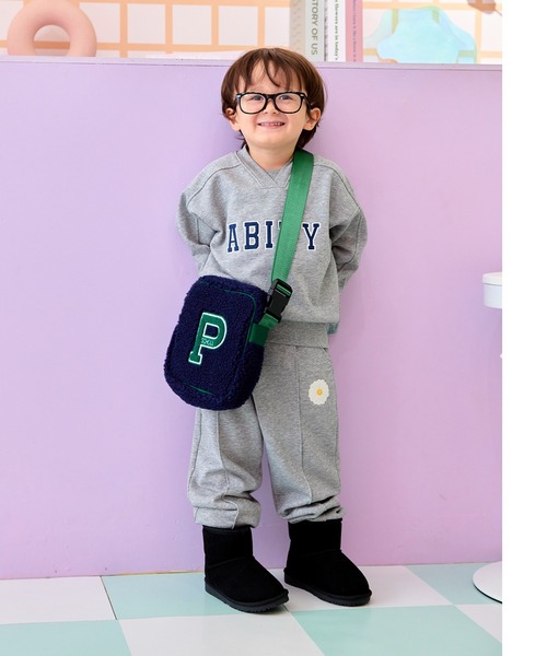 aBity select（アビティセレクト） パンツ マーガレット刺しゅう