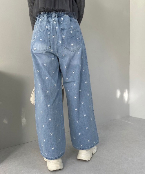 OLIVE des レディース パンツ デニム ジーンズ 2WAYライズ