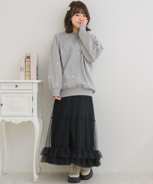 Emsexcite（エムズエキサイト） tシャツ ランダムハートBIGトレーナー