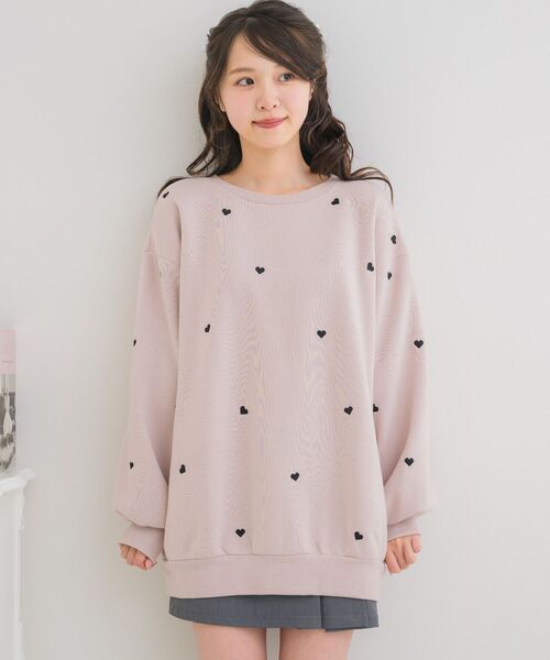 Emsexcite（エムズエキサイト） tシャツ ランダムハートBIGトレーナー