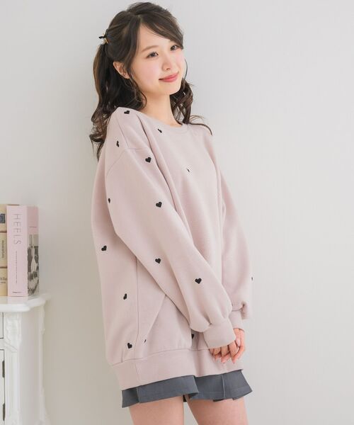 Emsexcite（エムズエキサイト） tシャツ ランダムハートBIGトレーナー