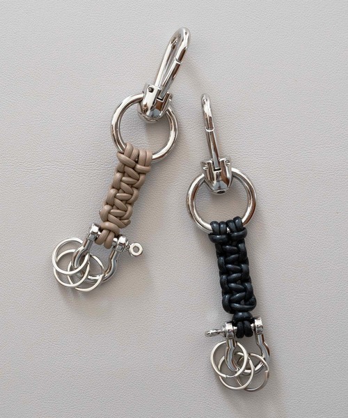 SENTI キーホルダー センティ / LEATHER BRAID KEY HOLDER