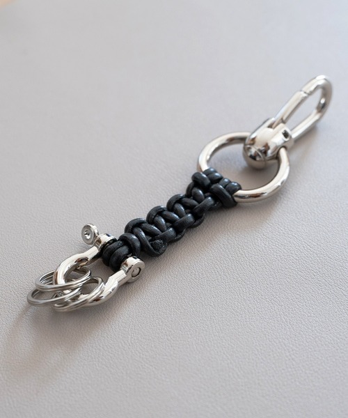 SENTI キーホルダー センティ / LEATHER BRAID KEY HOLDER