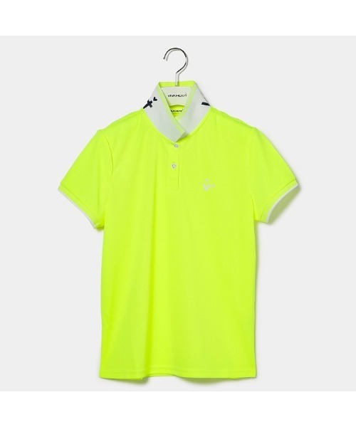 VIVA HEART - VIVA HEART ビバハート ポロシャツ ゴルフ ウェア ロゴ チェック柄 VIVA HEART 50％OFF セール ゴルフウェア レディース ゴルフ