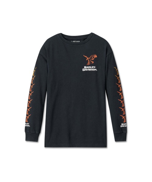 tシャツ シャドウバードロングスリーブトップ レディース