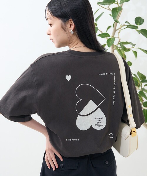FREAK'S STORE tシャツ ダブルハートTシャツ レディース