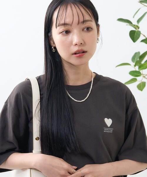 FREAK'S STORE tシャツ ダブルハートTシャツ レディース