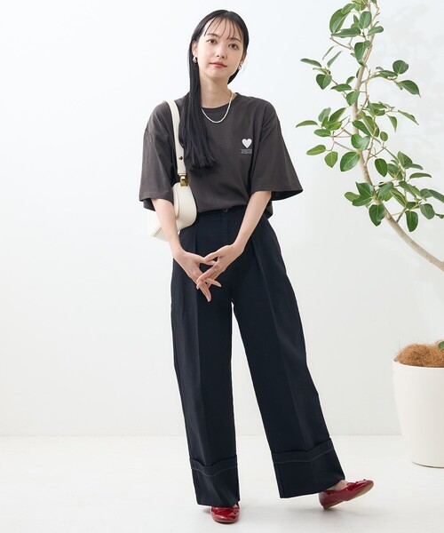 FREAK'S STORE tシャツ ダブルハートTシャツ レディース