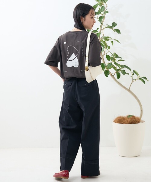 FREAK'S STORE tシャツ ダブルハートTシャツ レディース
