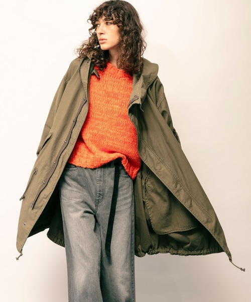 高級❤️CLOCHE シャギーミディＰコート モヘヤ　カーキ　Mサイズ テックスモッズコート｜M53.（エムゴーサン）通販オンラインストア