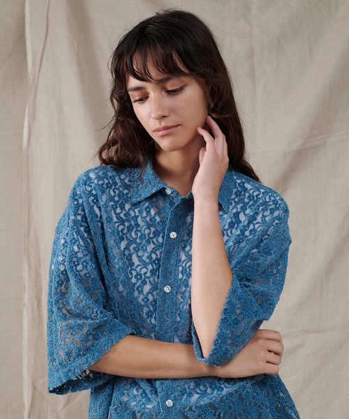 ブラウス シャツ フロッキーレースシャツ / Flocky Lace Shirt レディース セール】フロッキーレースシャツ / Flocky Lace Shirt（シャツ