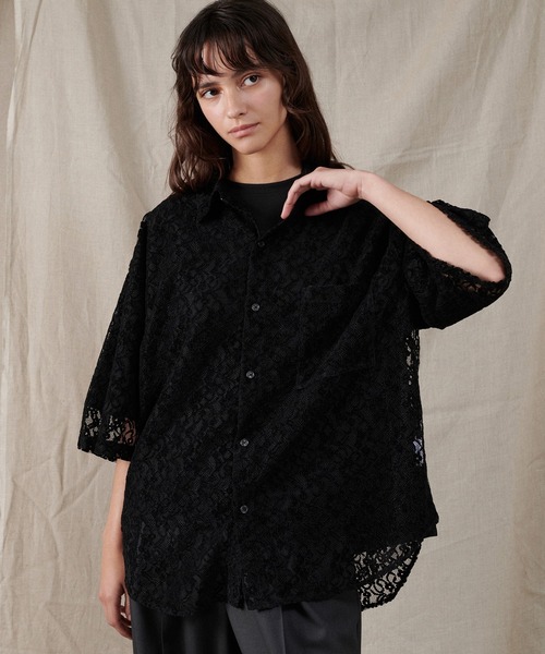 ブラウス シャツ フロッキーレースシャツ / Flocky Lace Shirt レディース セール】フロッキーレースシャツ / Flocky Lace Shirt（シャツ