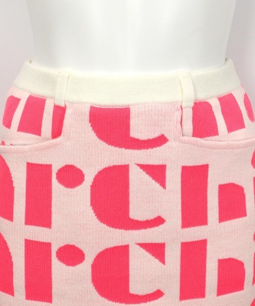 archivio（アルチビオ） スカート 「LADIES」総ロゴ保温ニットスカート