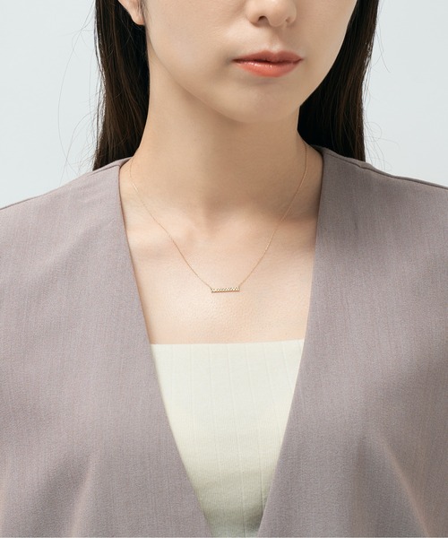 Jewel closet by L&Co. ネックレス K18 プレート ネックレス