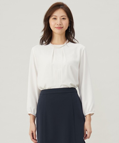 tシャツ プリーツ タック カットソー レディース
