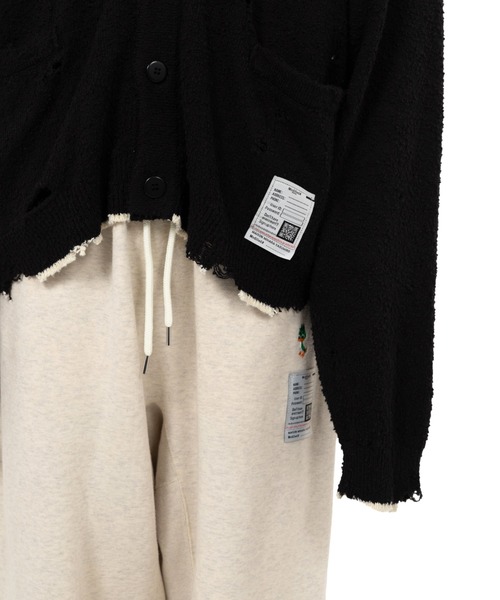 MAISON MIHARA YASUHIRO カーディガン Distressed Knit Cardigan
