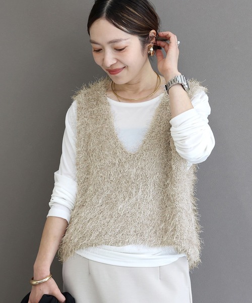 【最終値下げ】2024AW 45R ボア×ニットのベスト ボア×ニットドッキングベスト - ハッシュパピーアパレル公式通販サイト