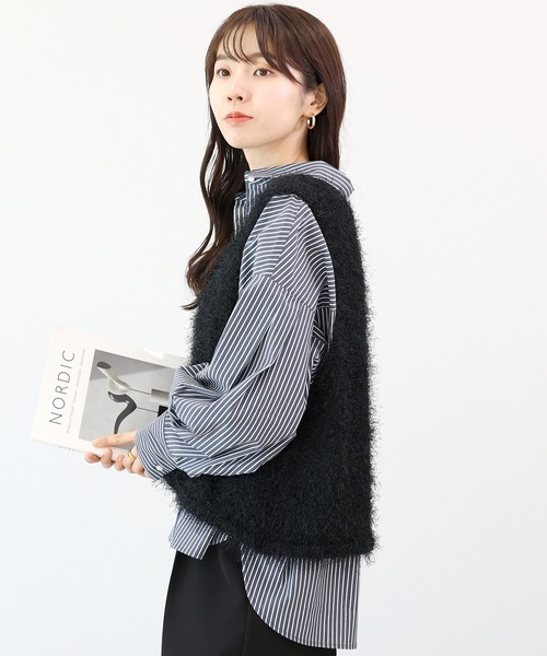 早い者勝ち! ellie新品、未使用　モコモコニットベスト★ モコモコニットベスト【WHITE】 – ELLIE