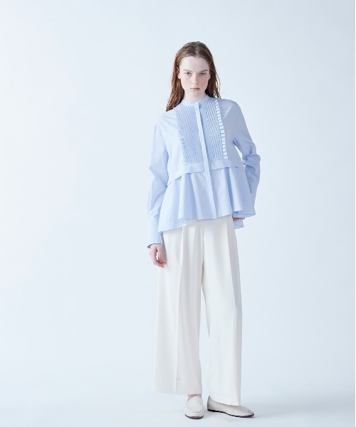 Marilyn Moon タックフリルフレアシャツ レディース : ZOZOTOWN