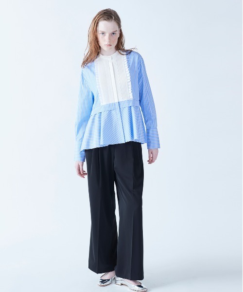 MARILYN MOON フリル付き半袖シャツ Marilyn Moon MARILYN MOON マリリンムーン ブラウス modern