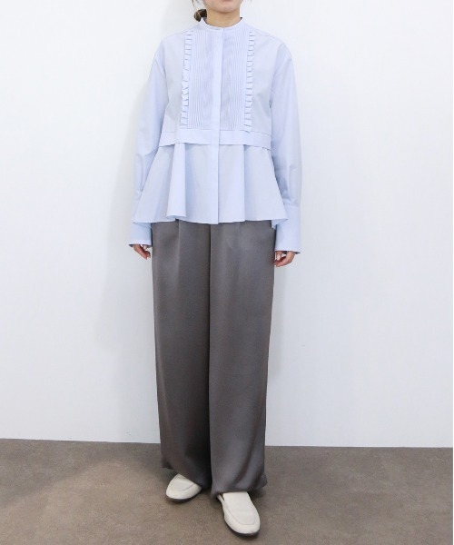 Marilyn Moon タックフリルフレアシャツ レディース : ZOZOTOWN