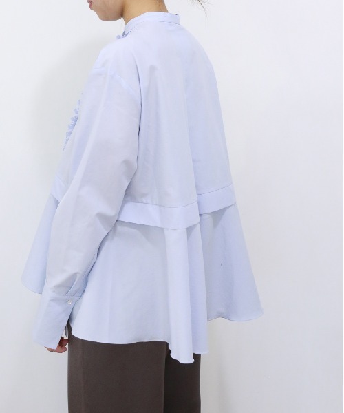 Marilyn Moon タックフリルフレアシャツ レディース : ZOZOTOWN