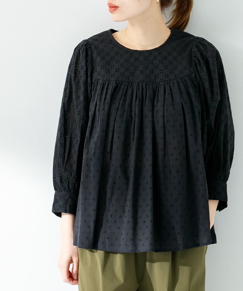 「URBAN RESEARCH Sonny Label」 7分袖ブラウス FREE グレー系その他 レディース URBAN RESEARCH Sonny Label 「URBAN Label」 7分袖ブラウス