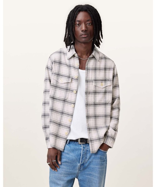 ALLSAINTS（オールセインツ） シャツ HAMURA CHECKED RELAXED FIT