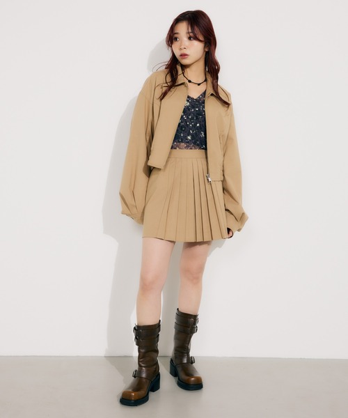 SLY ブルゾン アウター 「セットアップ可」FRONT ZIP CROP BZ