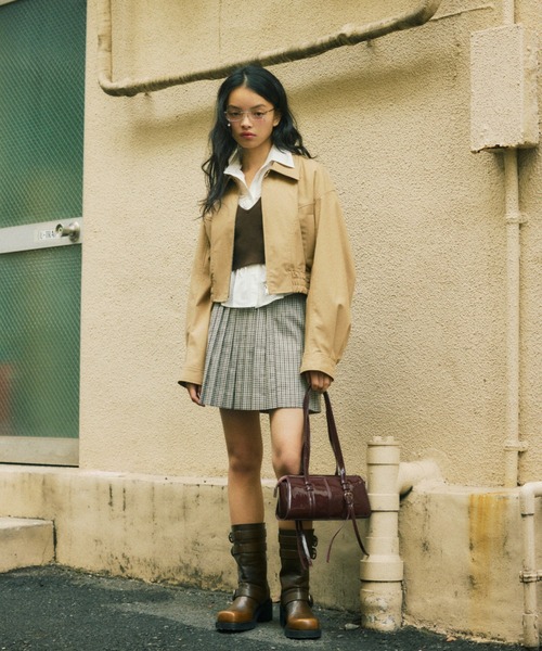 SLY ブルゾン ベージュ SLY（スライ） ブルゾン アウター 「2サイズ展開」FINE TOUCH KNIT BZ