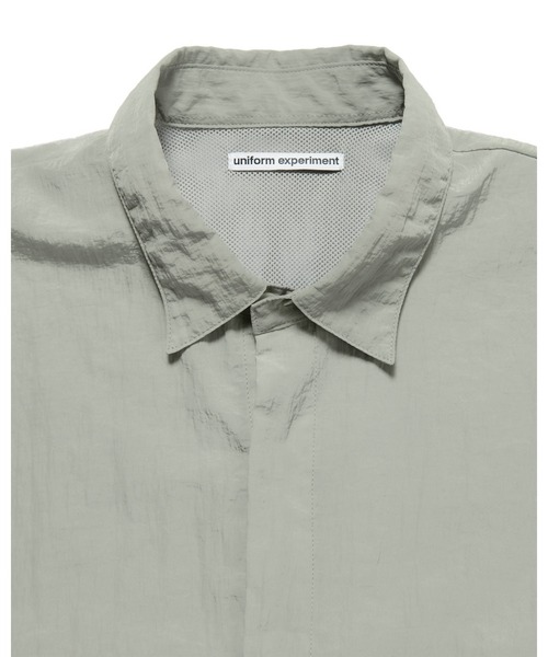 uniform experiment シャツ CRYSTAL NYLON VENTILATION SHIRT メンズ