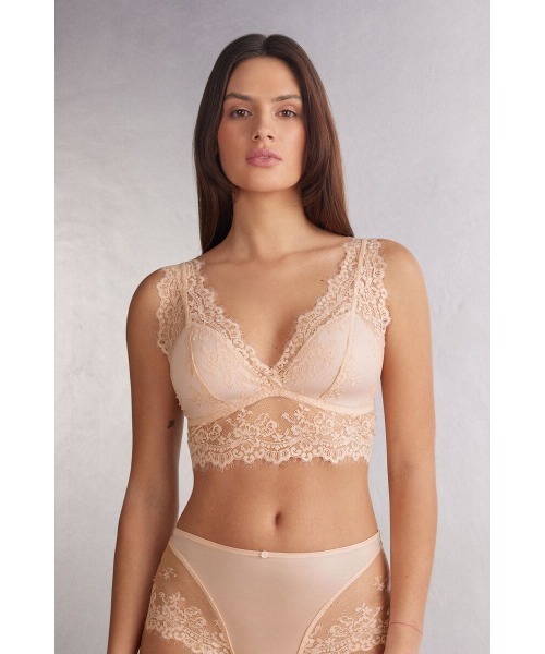 タンクトップ ノースリーブ Self Love レース ブラトップ レディース