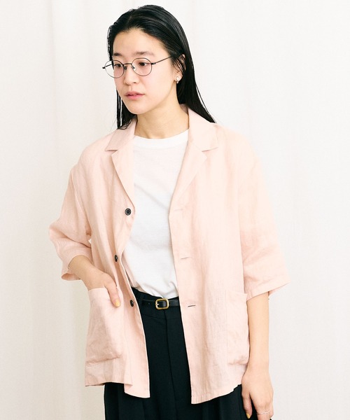 fig London ブラウス シャツ DAILY LINEN shirt レディース