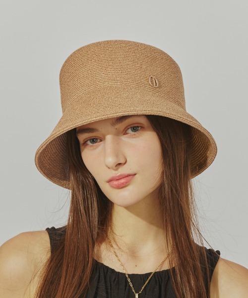 Chapeau d' O Lame Silk Braid Bucket帽子 Chapeau d' O Lame Silk Braid Bucket | 57.5cm(75) BLACK (01