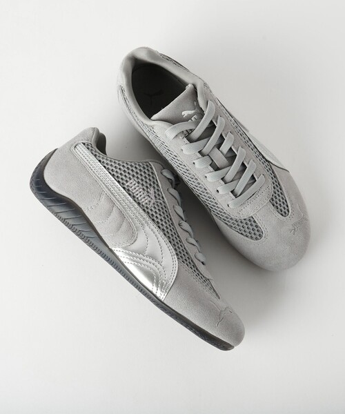 新品未使用PUMA レディーズスニーカー スピードキャットLS 23.5㎝グレー PUMA スニーカー 「別注」「PUMA」スピード キャット/スニーカー