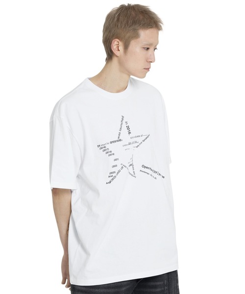 tシャツ 「OY/オーワイ」 TYPO STAR TEE/タイポスター半袖Tシャツ レディース メンズ