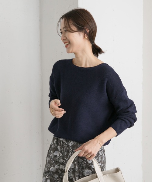 【アーバンリサーチドアーズ】コットンボートネックガーターKNIT コットンボートネックガーターKNIT | アーバンリサーチ ドアーズ