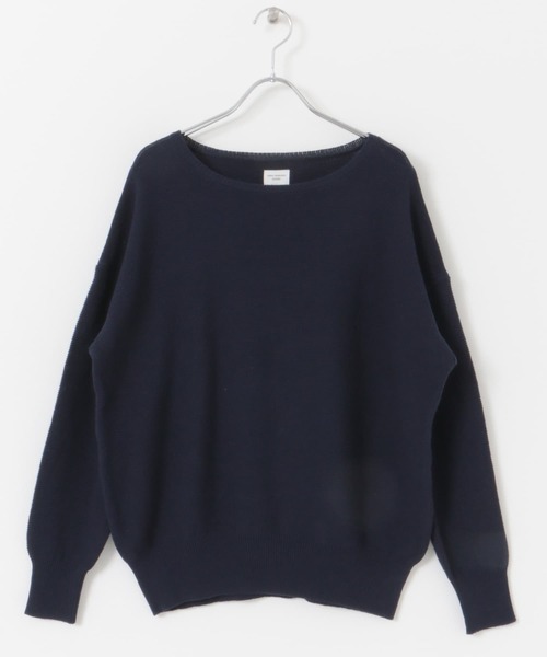 【アーバンリサーチドアーズ】コットンボートネックガーターKNIT URBAN RESEARCH DOORS（アーバンリサーチドアーズ）の「コットン