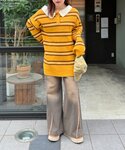 ジーンズ デニム デニムパンツ フリンジバギー...の詳細画像4