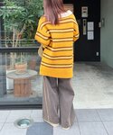 ジーンズ デニム デニムパンツ フリンジバギー...の詳細画像2